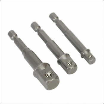 Sealey AK4929 Premier Power Tool Socket Adaptor Set 3pc