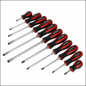 Sealey AK4933 Premier Hammer-Thru Screwdriver Set 11pc