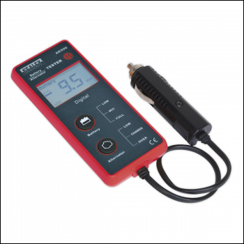 Sealey AK500 Battery & Alternator Tester with LCD Screen 12V