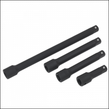Sealey AK5513 Premier Impact Extension Bar Set 1/2 inch Sq Drive 4pc