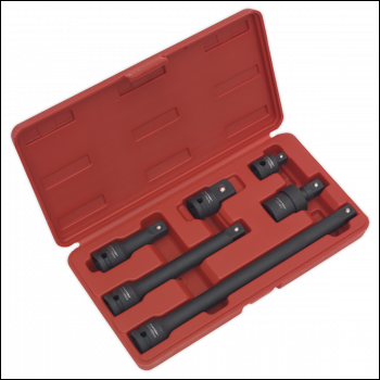 Sealey AK5514 Premier Impact Adaptor & Extension Bar Set 1/2 inch Sq Drive 6pc