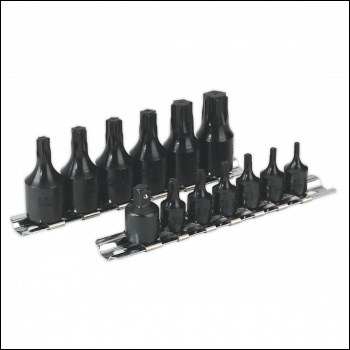 Sealey AK5584 Premier TRX-Star* Socket Bit Set 1/4 inch  & 3/8 inch Sq Drive 13pc