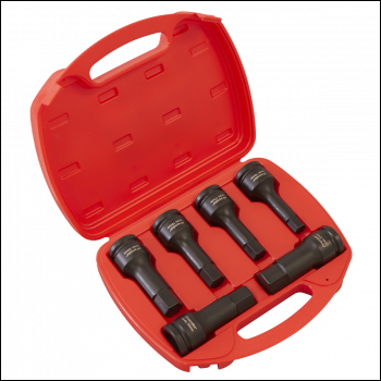 Sealey AK5586 Premier Hex Impact Socket Bit Set 3/4 inch Sq Drive 6pc