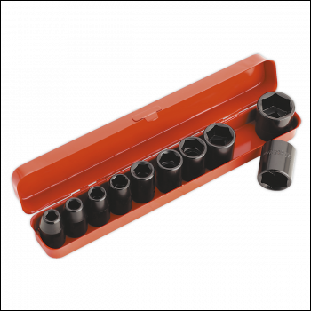 Sealey AK56/11M Premier Impact Socket Set 1/2 inch Sq Drive 10pc