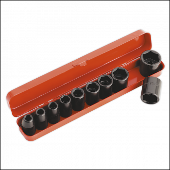 Sealey AK56/11M Impact Socket Set 10pc 1/2 inch Sq Drive Metric