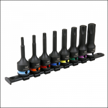 Sealey AK56002 Premier TRX-Star* Impact Socket Bit Set 1/2 inch Sq Drive 8pc