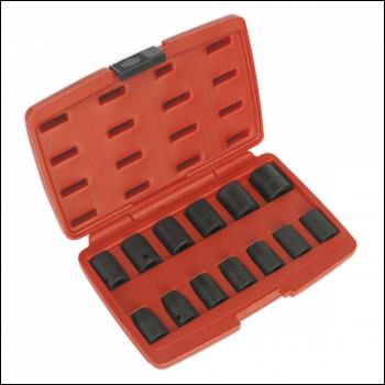 Sealey AK5613M Premier Impact Socket Set 1/2 inch Sq Drive 13pc
