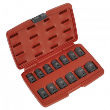 Sealey AK5613TD Premier Total Drive® Impact Socket Set 1/2 inch Sq Drive 13pc