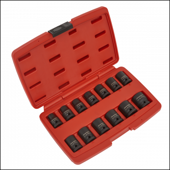 Sealey AK5614M Premier Impact Socket Set 1/2 inch Sq Drive 12-point 13pc