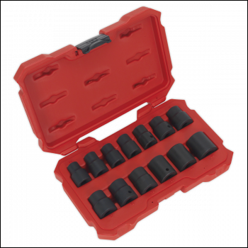 Sealey AK5616M Premier Lock-On™ Impact Socket Set 1/2 inch Sq Drive 13pc