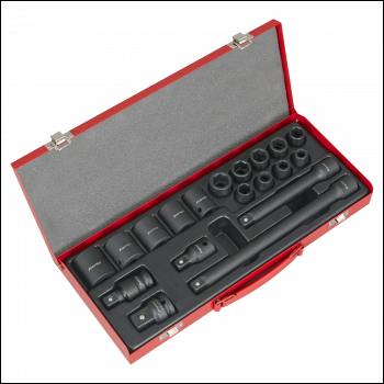 Sealey AK5619M Premier Impact Socket Set 1/2 inch Sq Drive 19pc