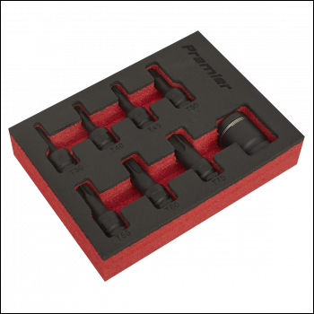 Sealey AK5621 Premier TRX-Star* Impact Socket Bit Set 3/8 inch Sq Drive 8pc