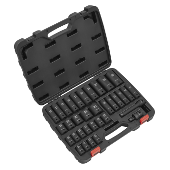 Sealey AK5634M Premier Impact Socket Set 1/2 inch Sq Drive 34pc