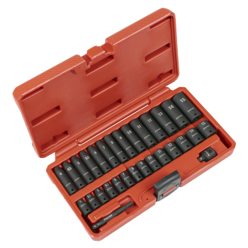 Sealey AK5640M Premier Impact Socket Set 1/4 inch Sq Drive 30pc