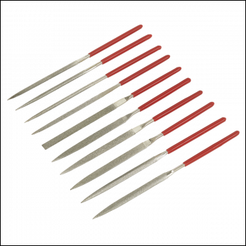 Sealey AK577 Diamond Needle File Set 10pc