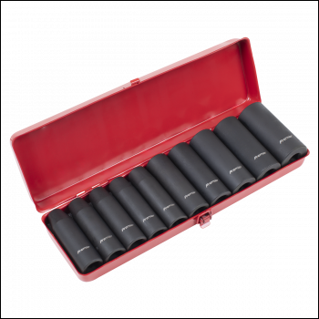 Sealey AK58/11M Premier Deep Impact Socket Set 1/2 inch Sq Drive 10pc