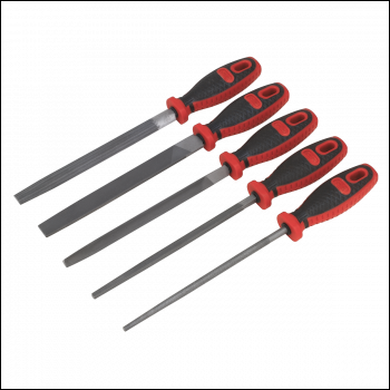 Sealey AK586 Premier Smooth Cut Engineer’s File Set 200mm 5pc