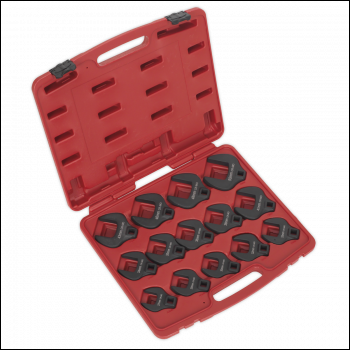Sealey AK59831 Premier Crow's Foot Spanner Set 1/2 inch Sq Drive 14pc