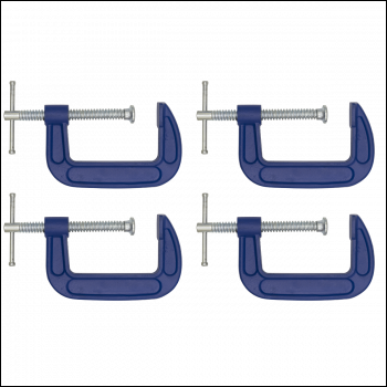 Sealey AK60034 G-Clamp Set 75mm 4pc
