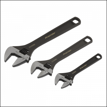 Sealey AK607 Premier Adjustable Wrench Set 3pc