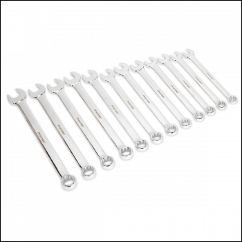 Sealey AK6082 Premier Jumbo Combination Spanner Set 12pc