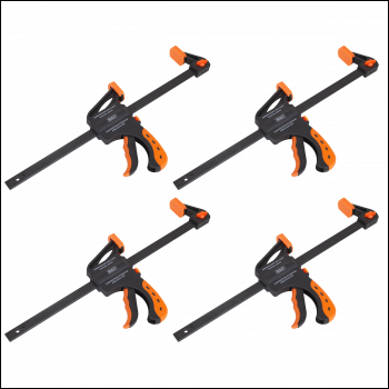 Sealey AK61024 Ratchet Bar Clamp Set 300mm 4pc