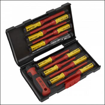 Sealey AK6128 Premier Interchangeable Screwdriver Set 13pc - VDE Approved