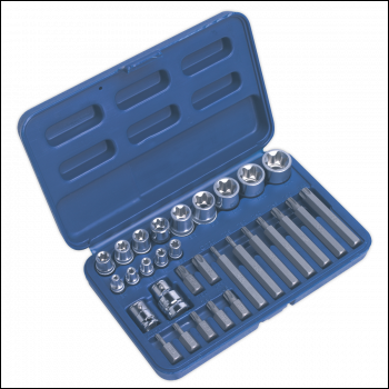Sealey AK619 Premier TRX-Star* Socket & Bit Set 1/4 inch , 3/8 inch  & 1/2 inch Sq Drive 30pc