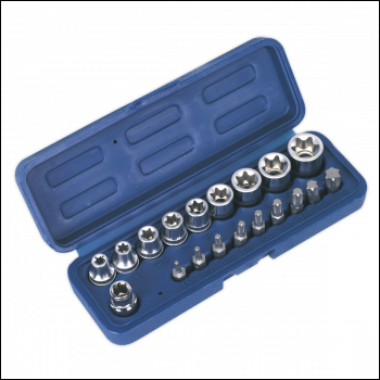 Sealey AK6191 Premier TRX-Star* Socket & Bit Set 3/8 inch Sq Drive 19pc