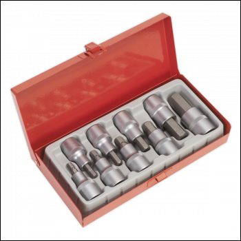 Sealey AK620 Premier Hex Socket Bit Set 1/2 inch Sq Drive 9pc