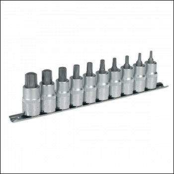 Sealey AK6208 Premier TRX-Star* Socket Bit Set 1/2 inch Sq Drive 10pc