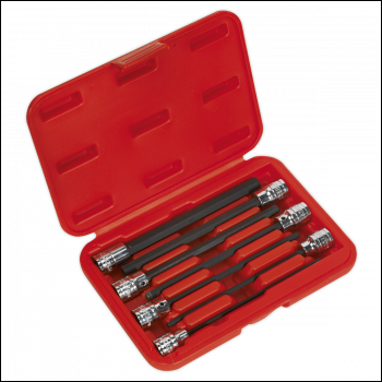 Sealey AK62255 Premier Hex Socket Bit Set 3/8 inch Sq Drive 7pc