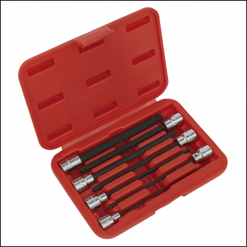 Sealey AK62257 Premier Ball-End Hex Socket Bit Set 3/8 inch Sq Drive 7pc