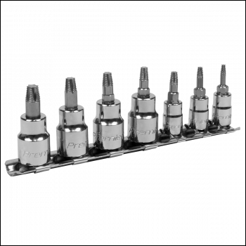 Sealey AK62262 Premier Lock-On™ TRX-Star* Socket Bit Set 1/4 inch  & 3/8 inch Sq Drive 7pc