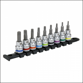 Sealey AK6251 Premier Platinum TRX-Star* Socket Bit Set 3/8 inch Sq Drive 9pc