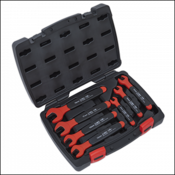 Sealey AK63171 Premier Insulated Open-End Spanner Set 7pc - VDE Approved