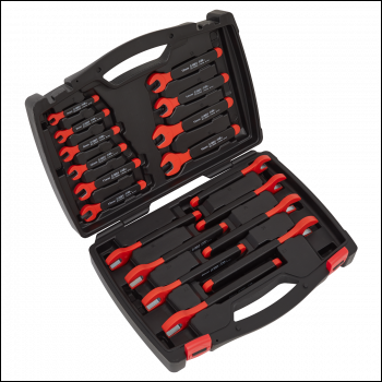 Sealey AK63172 Premier Insulated Open-End Spanner Set 18pc - VDE Approved