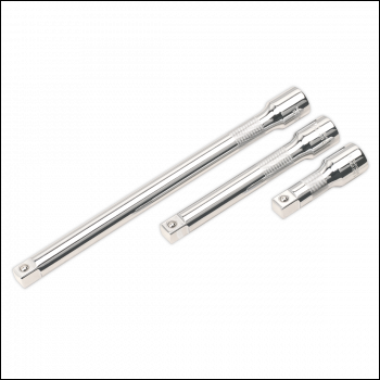 Sealey AK6350 Premier Extension Bar Set 1/2 inch Sq Drive 3pc
