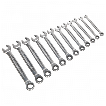 Sealey AK63922 Premier Platinum Combination Ratchet Spanner Set 12pc