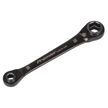 Sealey AK63923 Black Series 4-in-1 Reversible Lock-On™ Ratchet Ring Spanner