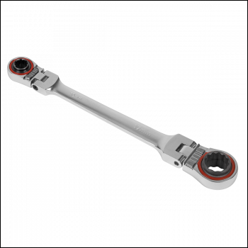 Sealey AK63947 Premier Platinum 4-in-1 Flexi-Head Reversible Ratchet Ring Spanner