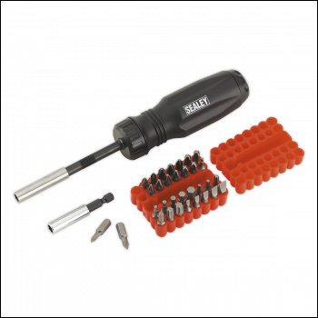 Sealey AK6498 Premier Gearless Ratchet Screwdriver Set 34pc