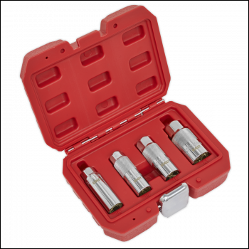 Sealey AK65561 Magnetic Spark Plug Socket Set 3/8 inch Sq Drive 4pc