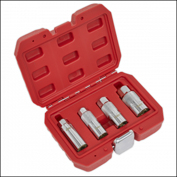 Sealey AK65561 Magnetic Spark Plug Socket Set 4pc 3/8 inch Sq Drive