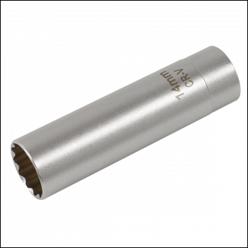 Sealey AK6568 Spark Plug Socket with Magnetic Retainer 3/8 inch Sq Drive 12-Point 14mm