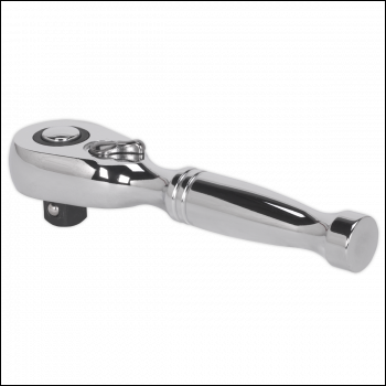 Sealey AK661S Stubby Ratchet Wrench 3/8 inch Sq Drive Pear-Head Flip Reverse