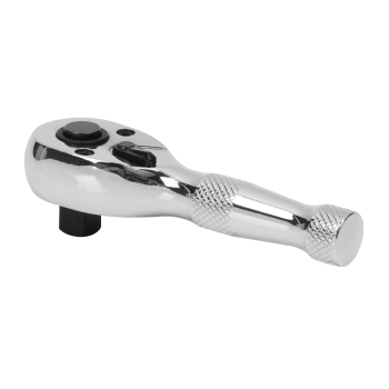 Sealey AK661S Premier Stubby Pear-Head Ratchet Wrench with Flip Reverse 3/8 inch Sq Drive