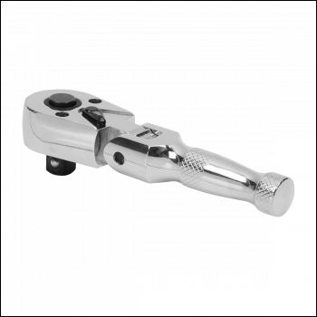 Sealey AK661SF Premier Stubby Flexi-Head Ratchet Wrench 3/8 inch Sq Drive