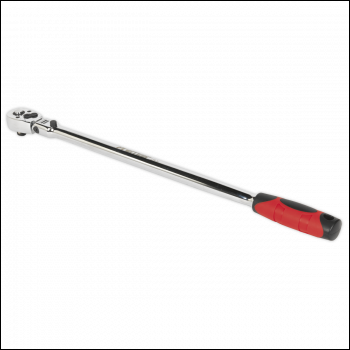 Sealey AK6697 Premier Extra-Long Flexi-Head Ratchet Wrench 3/8 inch Sq Drive 455mm
