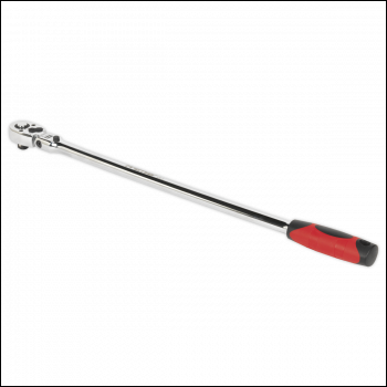 Sealey AK6698 Ratchet Wrench Flexi-Head Extra-Long 600mm 1/2 inch Sq Drive